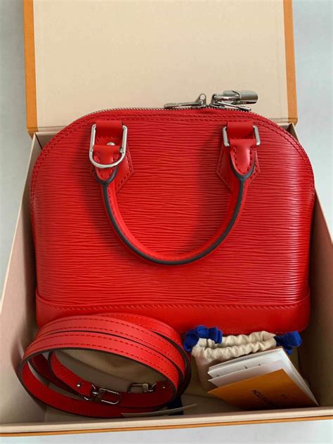 louis vuitton alma epi red|louis vuitton alma bb lining.